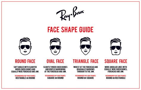 ray ban face guide.